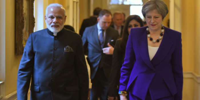Demonstrations turn aggressive as Indian tricolour ripped during PM Modi’s UK visit